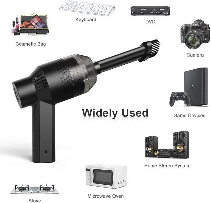 [Upgrade] Mini Vacuum Cordless Vacuum Keyboard Cleaner Mini Computer Vacuum Rechargeable Desk Vacuum for Cleaning Dust,Hair,Crumbs,Eraser Scrap,Laptop,Pet House，Sewing Machine