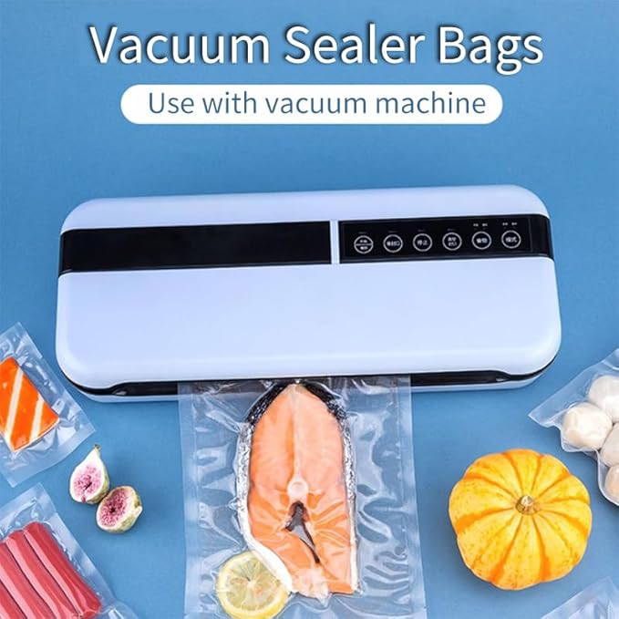Premium Vacuum Sealer Bags, 11x 200 inches, 3 count. Airtight food saver bags rolls, BPA Free & Heavy Duty Vacuum Freezer Bags. Commercial Grade, Sous Vide or Meal prep