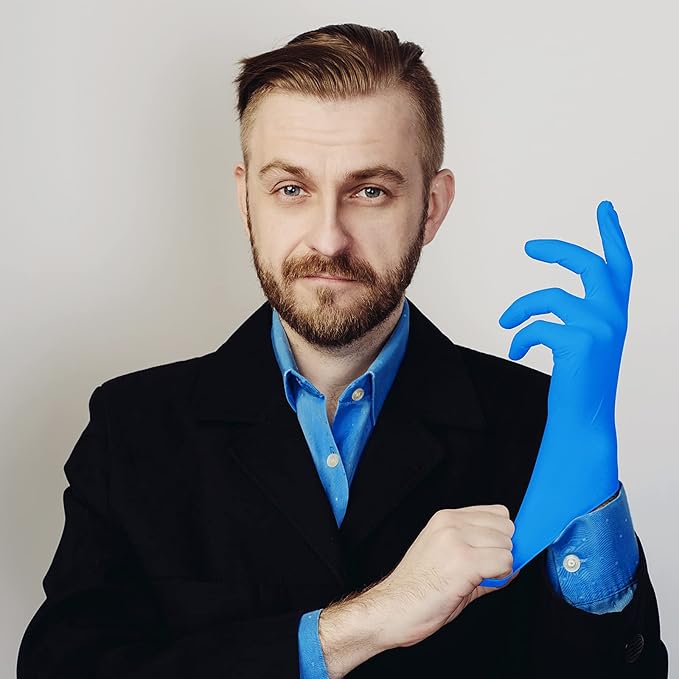 PEIPU Nitrile Disposable Gloves，Powder Free, Cleaning Service Gloves, Latex Free