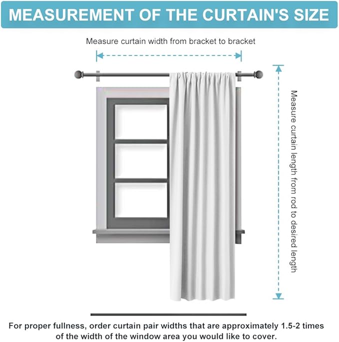 RYB HOME Living Room Blackout Curtains Gray (42 Width by 72 Length, Grey, 2 Pieces) Window Covering Rod Pocket Top Slot Curtain Panels Privacy Protect Light UV Block for Kids Room Nursery