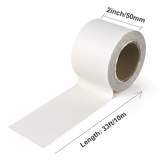 BOMEI PACK Wood Grain Repair Tape,Self Adhesive Repair Patch for Furniture, Floors, Cabinets, Windows, Doors, RV, Home Decor and DIY Projects (1, White)