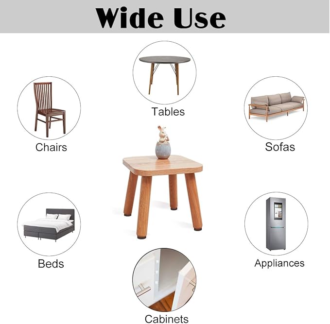 Felt Furniture Pads 136 Pieces, Furniture Pads for Hardwood Floors, 5mm Thick Floor Protectors for Furniture Legs, Felt Pads for Furniture, Floor Savers for Furniture in a Case