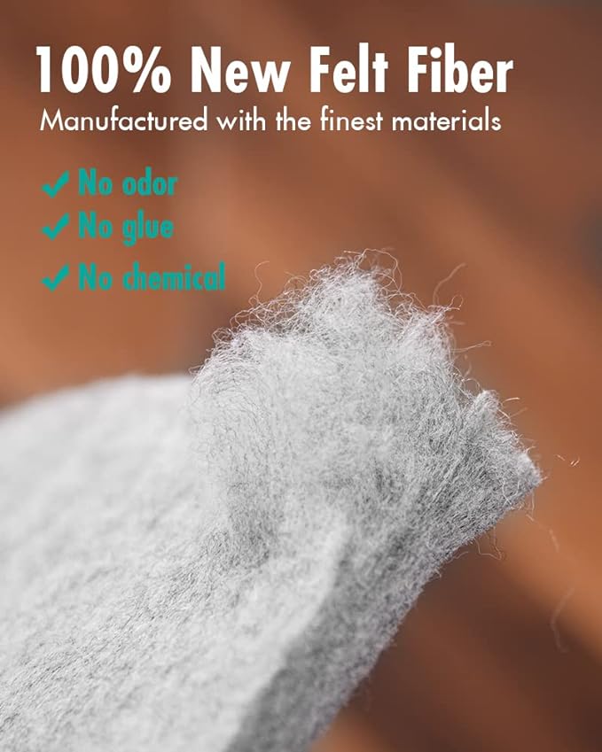 Non Slip Rug Pad Gripper - 2x5 Feet 1/4” Extra Thick Felt Under Rug for Runner Rugs and Hardwood Floors,Super Cushioned Non Skid Carpet Padding