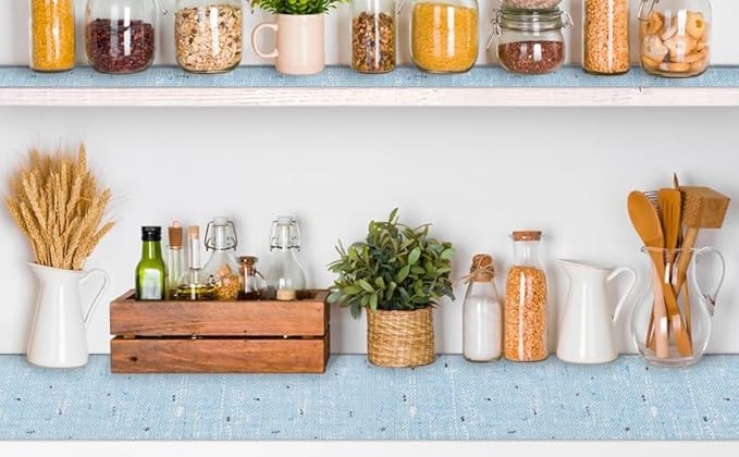 10 Rolls 20" W x 72" L Floral Drawer and Shelf Liner for Cabinets, Non-Adhesive Strong Grip Non-Slip Flower Shelf Cabinet Kitchen Shelf Liners for Kitchen Cabinets