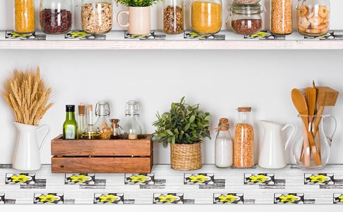 Shelf Liner 18" W x 96" L Non Adhesive Kitchen Drawer Liner, Waterproof Shelf Liner Durable Anti-Slip for Kitchen Cabinets