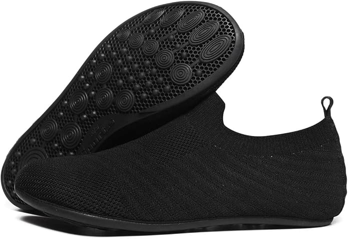 QZKDM Lightweight Slip on Grip Indoor House Slippers Barefoot Non Slip Home Exercise Yoga Shoes for Men Women