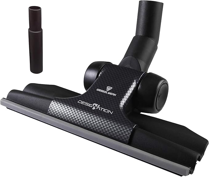 Wessel-Werk RD 285 Designation™ 3-in-1 Vacuum Floor Brush Attachment Set — Ultra-Thin Nozzle with Microfiber Wet/Dry Mop & Pet Hair Carpet Tool (Designation™ 3-in-1 Set)