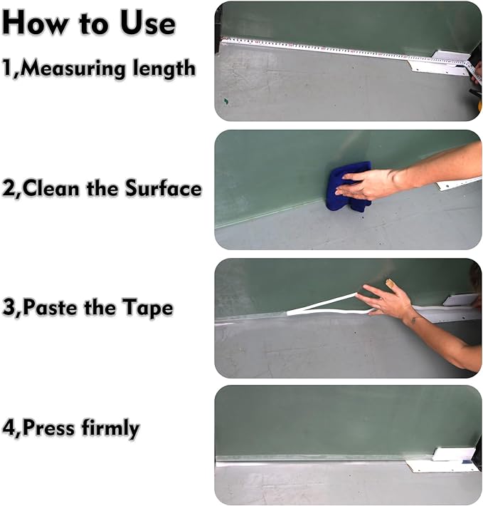 Silicone Seal Weather Stripping Tape 16.5 Ft Strip Bottom Draft Insulation Stopper Tape Weatherproof Soundproof for Door or Window Bathroom Shower Glass Gaps（35mm*5m）