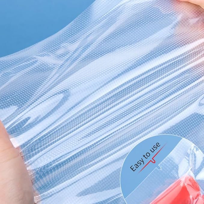 Premium Vacuum Sealer Bags, 8x 200 inches, 5 count. Airtight food saver bags rolls, BPA Free & Heavy Duty Vacuum Freezer Bags. Commercial Grade, Sous Vide or Meal prep