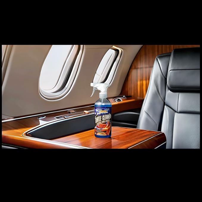 Gliptone Gentle Cleaner, Safe pH Balanced Leather & Vinyl Cleaner, Quick & Easy Spray for Old, New & Corrected Grain Leathers, Plastic & Fabrics, Restores Supple Feel & Vibrant Look, 16 oz