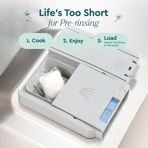 Puracy Dishwasher Pods, Natural Dishwasher Detergent, Free & Clear Dish tabs - Enzyme-Powered, Spot & Residue Free - TikTok Trend Items, Must Haves from TikTok Made Me Buy It (Free & Clear, 100 Count)