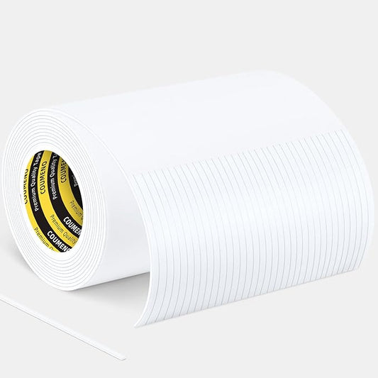 Caulk Sealing Strip for Tiles Bathtub Bathroom Toilet Kitchen,Wall,Corner, Gap Filling Self Adhesive Tape, 0.12in x 6.56FT x 33Strips(217FT Total) Seal Strips for Small Gaps