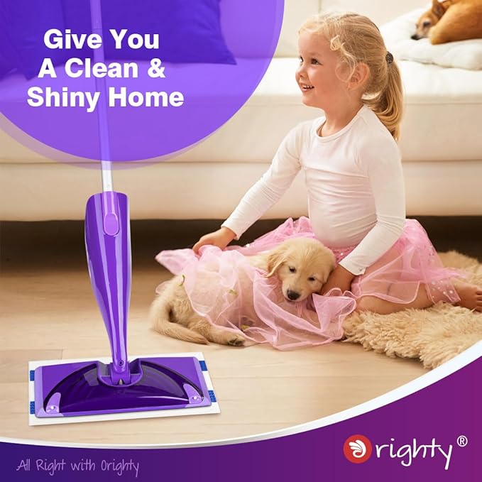 Orighty Dry Mop Pads Refill Compatible with Swiffer WetJet, Multi-Layer Mopping Pads, Multi Surface WetJet Hardwood Floor Cleaner Spray Mop Pads Refills, 48 Count