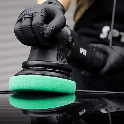 Green Heavy Cut Pad, 3Pc 5 Inch Buffing Polishing Pads for 125mm Backing Plate Compound Buffing Sponge for Car Buffer Polisher Compounding, Polishing and Waxing