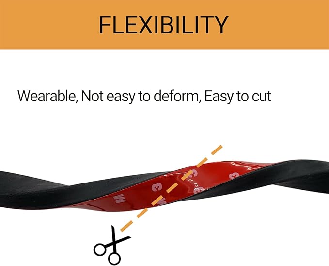 Rubber Weather Stripping, Rectangle Foam Seal Strip, Rubber Gasket for for Auto, Boat, Garage Door/Window, Machinery and More, W:0.75" x H:0.5", L:5Ft