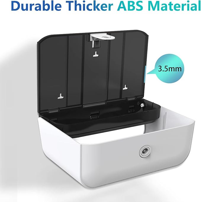 Paper Towel Dispenser, Paper Towel Holder Wall Mount, Bathroom Hand Paper Towels Dispensers, No-Hole Installation Multifold/Trifold/C Fold Paper Towel Dispenser