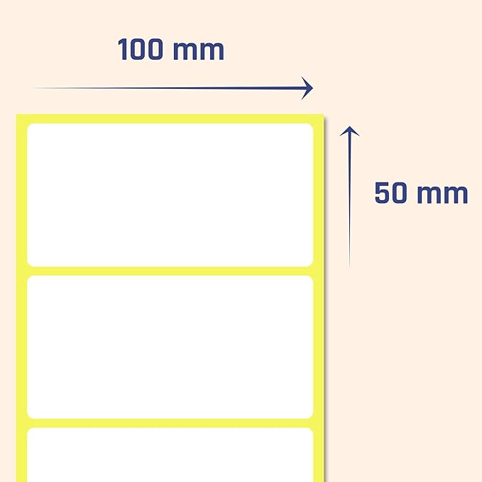 200 Pack, 4" x 2", Labels Stickers for Storage Bins - Matte White