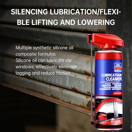 Glodway Specialist Silicone Lubricant Spary,Garage Door Lubricant Oil,with Smart Straw Sprays 2 Ways,for Door Higne,Bike,Sewing Machine,Metal Parts,10 OZ（Pack 2）