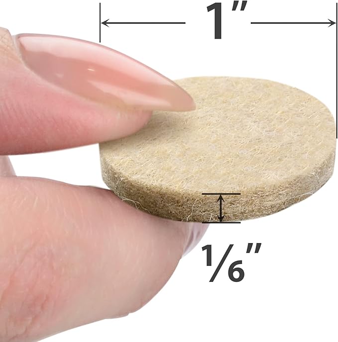 Best Felt Furniture Pads X-PROTECTOR - 48 Premium Chair Felt Pads Floor Protector for Furniture Feet Wood Hardwood Floors - Protect Your Hard Floors! (Beige)