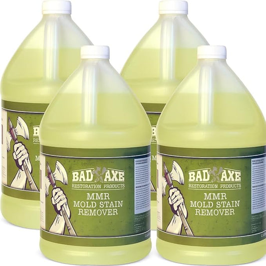 Bad Axe MMR Instant Mold Stain and Mildew Stain Remover - Professional Strength, Contractor Grade Cleaning Solution, Professional Quality Formula, Odor Removal, 1 Gallon (4)