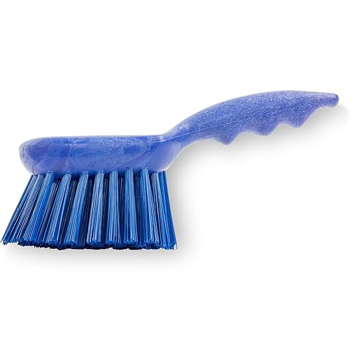 SPARTA 40541EC14 Plastic Scrub Brush, Utility Brush, Kitchen Brush With Hanging Hole For Cleaning, 8 Inches, Blue, (Pack of 6)
