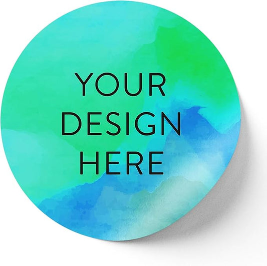 100 Custom Vinyl Stickers - Upload Your own Image, Text, Design, Logo - Personalized Logo Labels for Handmade, Packaging, Bottle, Jars, Candle, Brand Stickers (Peach, 4x4)
