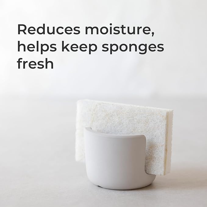 Selegna Diatomite Quick Dry Kitchen Sink Organizer (Brown, Small, 0.42 lbs) - Absorbent Drying Rack for Dish Sponge