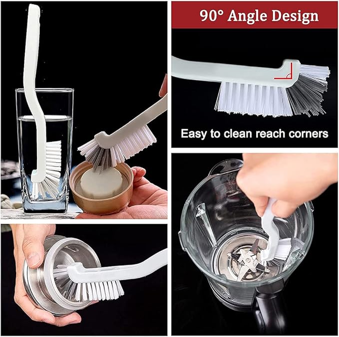 ELANE 10 Pcs Dish Scrub Brush Small Scrub Brushes for Cleaning,Kitchen Scrub Brush for Dishes,Corner Scrub Brush