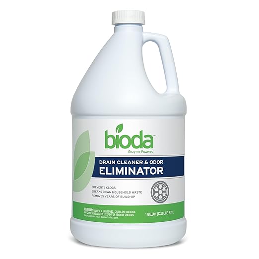 Bioda Professional Strength Enzyme Drain Cleaner, Septic Safe Drain Odor Eliminator, Smell Eliminator