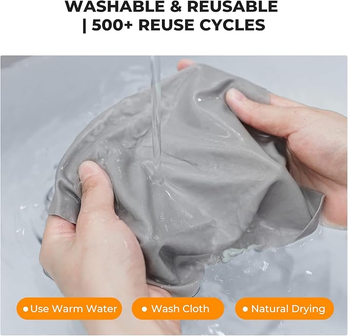 K&F CONCEPT 12 Pack Lens Cleaning Cloth | Microfiber Cleaning Cloth | Glasses Cleaning Cloths | Eyeglass Lens Cleaner | Eyeglasses, Camera Lens, VR/AR Headset, and Screen Cleaning | White & Grey