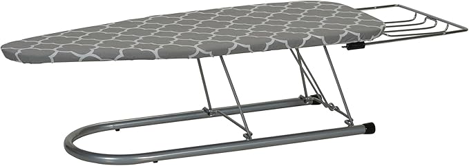 Household Essentials Tabletop Ironing Board with Iron Rest and Door Hanger | Compact Folding Ironing Station for Dorm Rooms, Apartments, and Small Spaces | 36.5"x12"