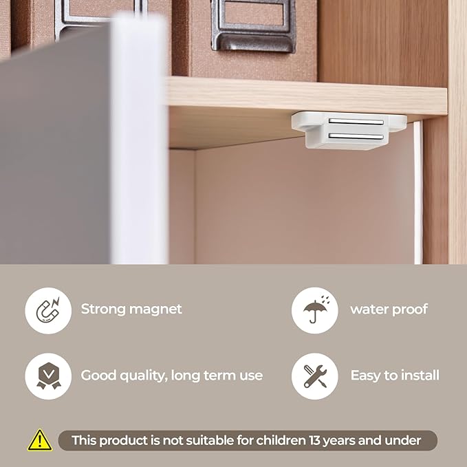 Cabinet Magnetic Catch Door Latch 30LB for Kitchen Drawer Magnets to Stay Closed Magnetic Catch Closet for Drawer（White 24 Pack）