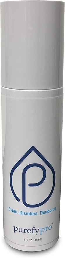 Purefypro Disinfectant Spray (4oz) - Kills 99.9999% Viruses HIV, Monkeypox, Hepatitis, Norovirus, VRE, MRSA, No Rinse, No Residue. Suitable for All Surfaces