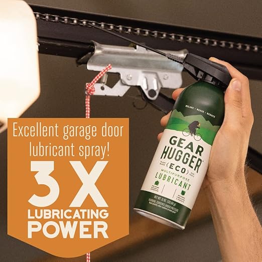 Gear Hugger Multipurpose Lubricant - Eco-Friendly (11 oz, Pack of 1), Rust Remover - Garage Door Lubricant Spray, Door Hinge Lubricant & Lock Lubricant - Plant-Based, No Petroleum, No PTFE
