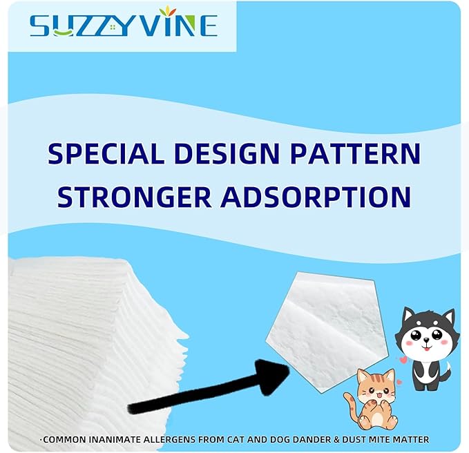 SUZZYVINE Dry Sweeping Cloths Mop Refills Disposable Floor Cleaning Wipes Compatible with Swiffer Sweeper, Unscented, 7.87"x11.81", Total 160 Count