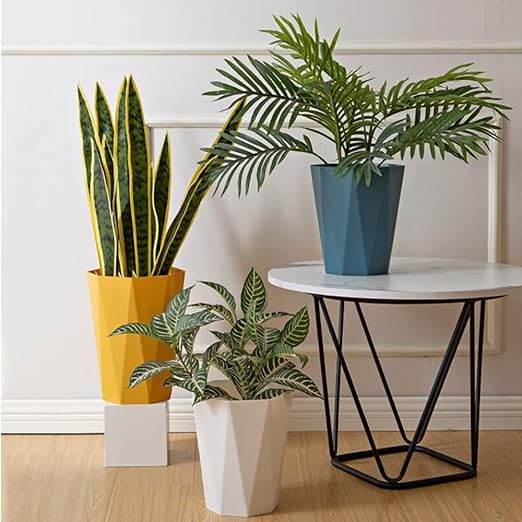 6pcs Trash Can Wastebasket Plastic 2.6 Gallon Garbage Can Container Rubbish Trash Bin Paper Basket Office Organizer for Bedroom Office Bathroom,10Litre-6 Colors