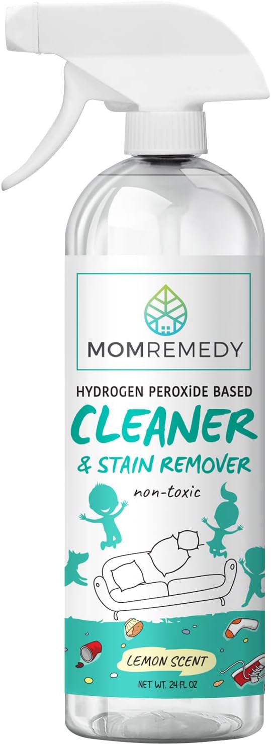 MOMREMEDY Hydrogen Peroxide All Purpose Cleaning Spray | Multipurpose Home Cleaner | Fabric and Laundry Stain Remover | All Surface Kitchen and Bathroom | Non Toxic
