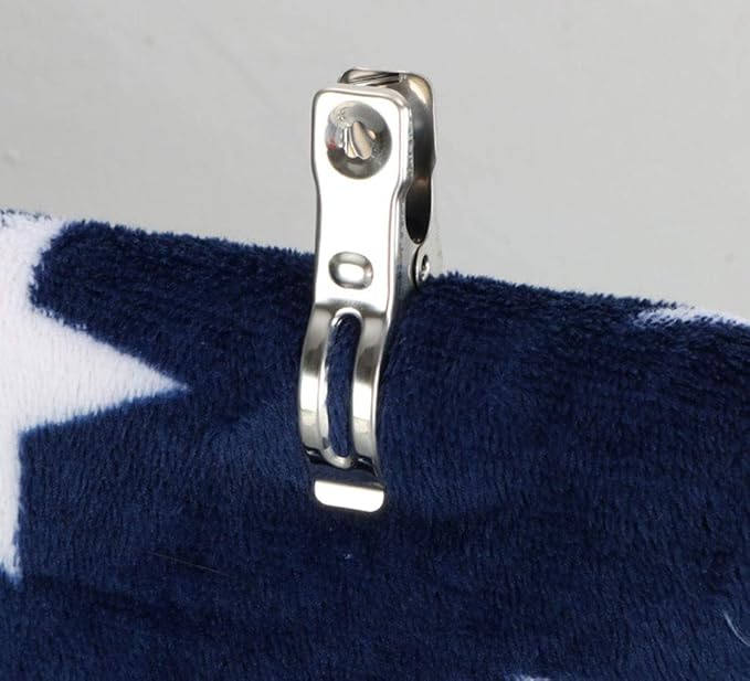 Clothes Pins 32 Pcs Metal Beach Chair Towel Clips,Heavy Duty Stainless Steel Clothespin, Row Cover Clips,Garden Clips,Greenhouse Clamps