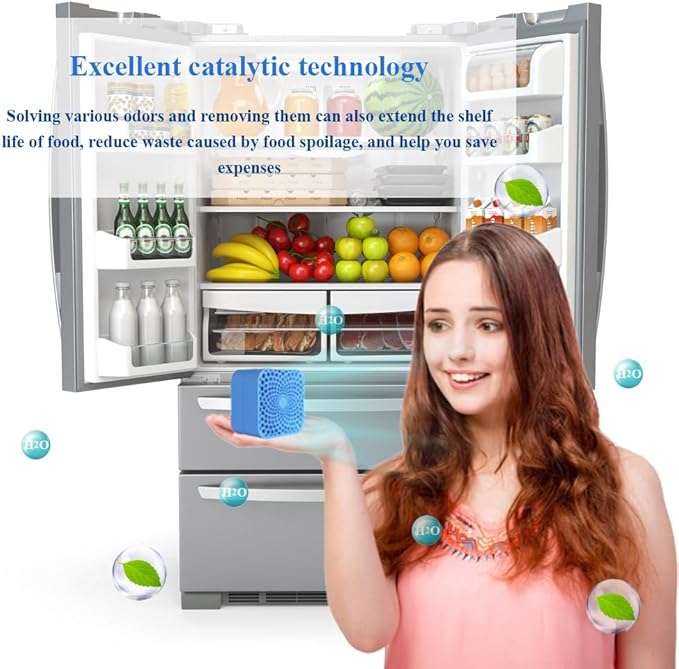 Fridge Deodorant, a Portable Wonder, offers 10 Years of Long-Term use. It is Suitable for a Variety of Scenarios and Outperforms Baking-Soda-Charcoal Air Purifiers in Terms of Performance