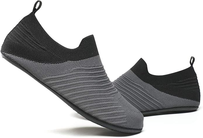 Adult Indoor House Slippers Socks Lightweight Non Slip Grip House Home Shoes for Women Men