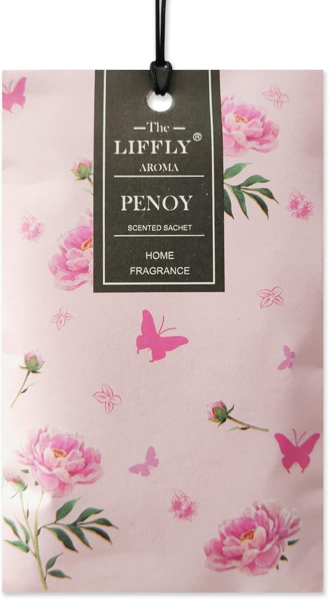 14 Packs Peony Scented Sachets for Drawers and Closets Gift