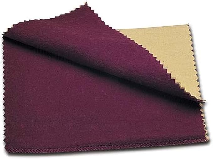 Cadie Silver Polishing Rouge Cloth - 100% Treated Reusable Cotton Cleaning Cloth For Gold Jewelries Platinum and Silverware - Restore Shines & Remove Tarnish for Jewelry | 10 x 12 Inches - 1 Pack
