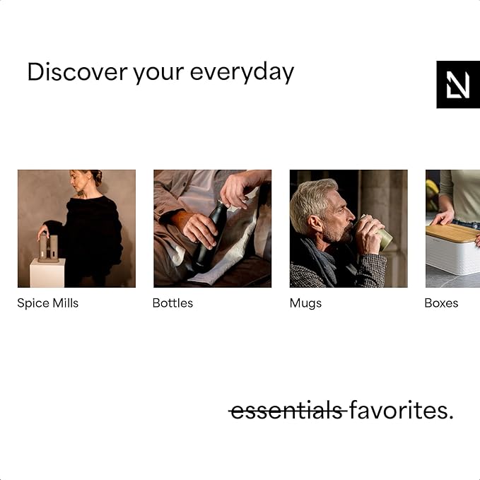 LARS NYSØM Stainless Steel Insulated XL Water Bottle 12oz 17oz 25oz 34oz 51oz | Insulated Thermo Flask for Hot and Cold Beverages | Leakproof Drinking Bottle (Sage Green, XL 50.7oz)