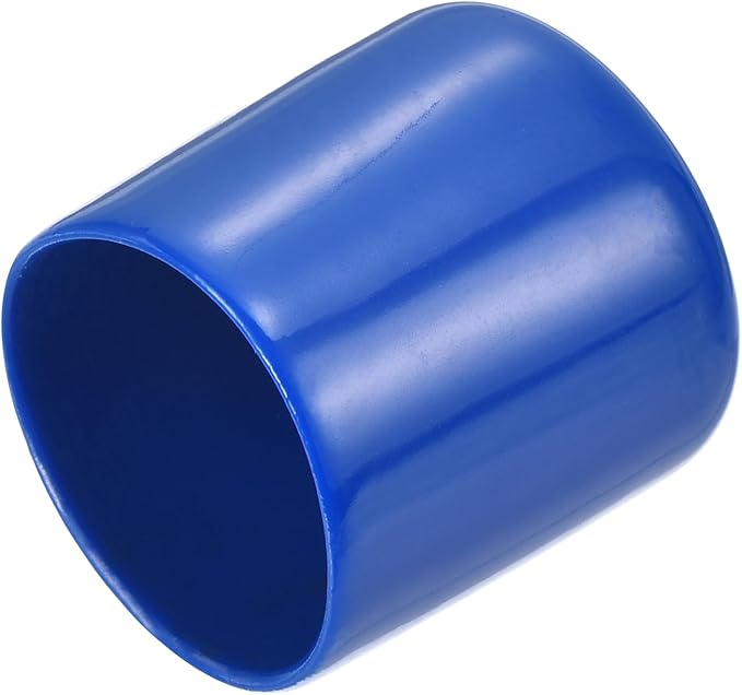 uxcell 20pcs Rubber End Caps 29mm(1 1/8") ID Vinyl PVC Round Tube Bolt Cap Cover Screw Thread Protectors Blue