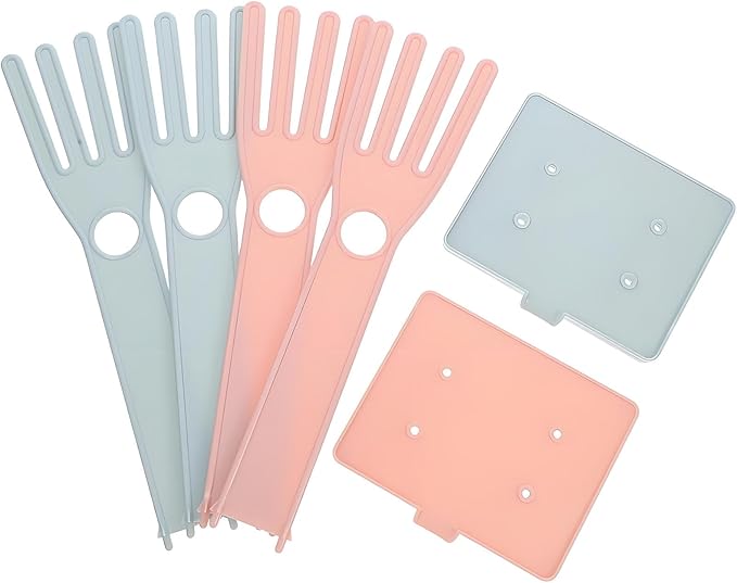 Kitchen Glove Holder Kitchen Glove Stand Holder Rubber Glover Drying Dryer Rack Reusable Rubber Glove Clothes Drying Rack for Dish Gloves and Rags (Pink)