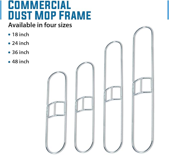 Kleen Handler 24 Inch Commercial Dust Mop Frame (3 Pack)