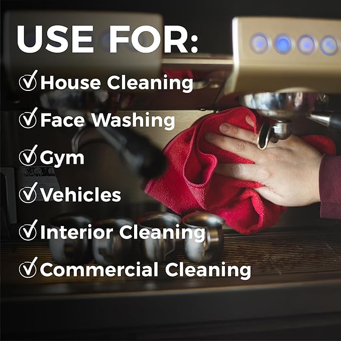 The Rag Company - All-Purpose Microfiber Terry Cleaning Towels - Commercial Grade, Highly Absorbent, Lint-Free, Streak-Free, Kitchens, Bathrooms, Offices, 300gsm, 16in x 16in, Midnight (12-Pack)