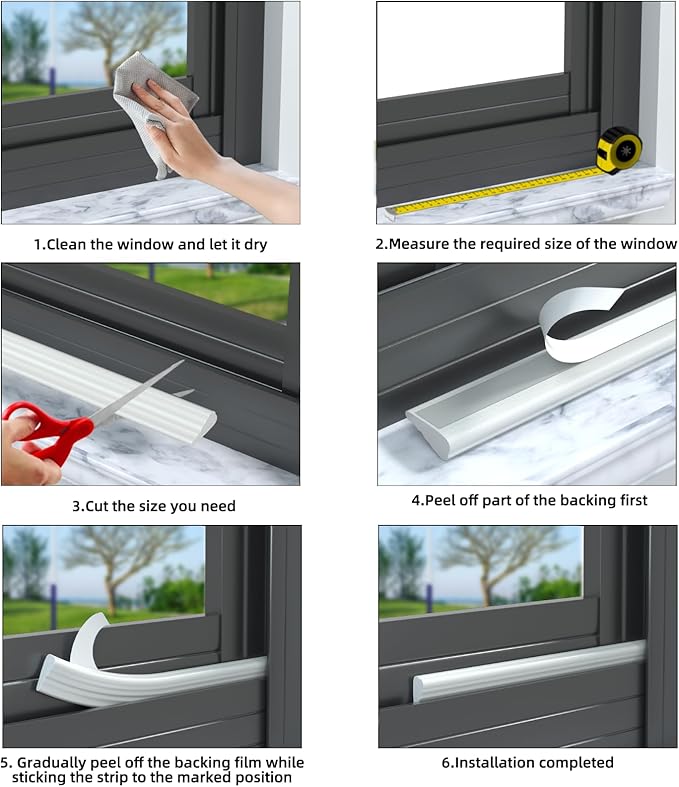 3 Pack*16.4 Ft Weather Stripping Seal Strip for Doors,Soundproofing Window Insulation Draft Stopper for Winter, Selfadhesive Foam Weather Strip for Door Frame,Door Gap Filler Noise Blocker(Black)