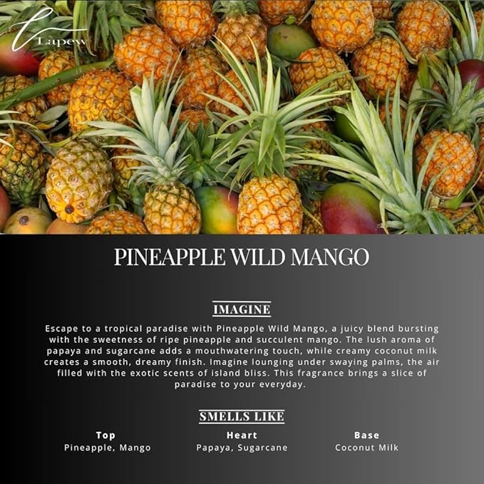 Pineapple Wild Mango Carpet Freshener Powder 16 oz | Powerful Odor Eliminator for Home | Upholstery Deodorizer | Carpet Deodorizer | Pet Urine | Cat Litter Box