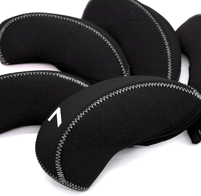 Golf Iron Covers for Golf Clubs Neoprene Golf Iron Cover Set 11pcs/10pcs Golf Iron Headcovers Golf Club Head Covers Fit All Brands